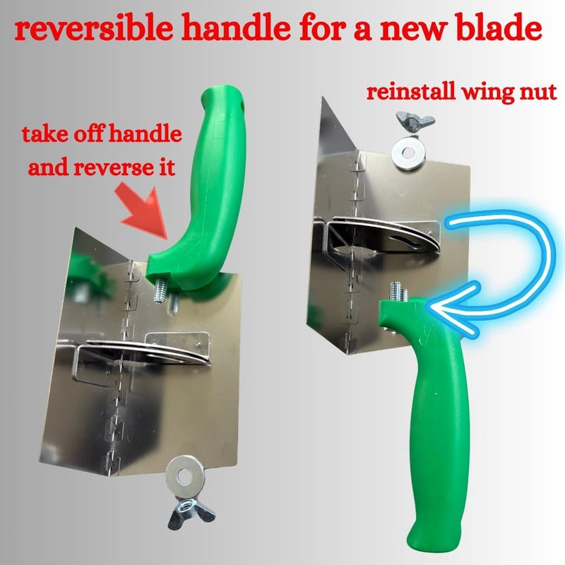 MEDUSA Stainless Steel Adjustable Drywall Angle Tool with Two in One Reversable Blade and Drywall angle Taping Mud Roller - Image 3